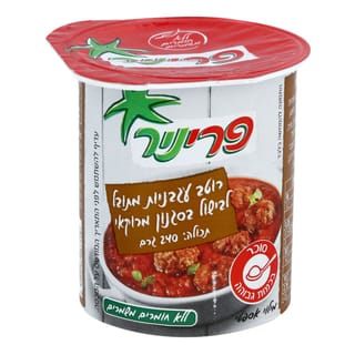 רוטב עגבניות מתובל לבישול בסגנון מרוקאי ללא חומרים משמרים פריניר 240 גרם