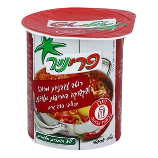 רוטב עגבניות מרוכז לשקשוקה פיקנטי פריניר 230 גרם