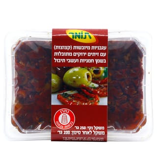 עגבניות מיובשות קצוצות תומר 250 גרם