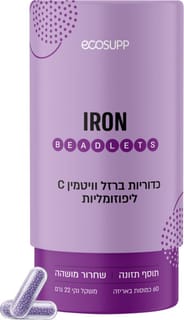 אקוסאפ בידלטס ברזל 15 מג 60 כמוסות