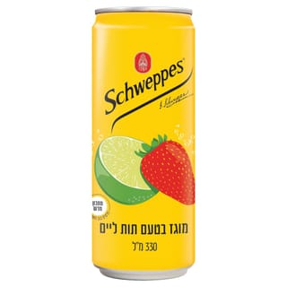 שוופס מ.תות ליים פחית 330 מל