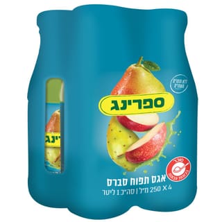 ספרינג אגס סברס תפוח 4*250 מ"ל