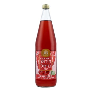 מיץ ענבים תירוש רוזה יקבי כרמל 1 ליטר