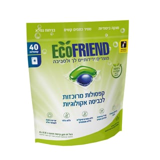 קפסולות מרוכזות לכביסה אקולוגי 40 יח