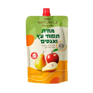 מחית תפוחי עץ ואגסים 90 גרם נטורלה