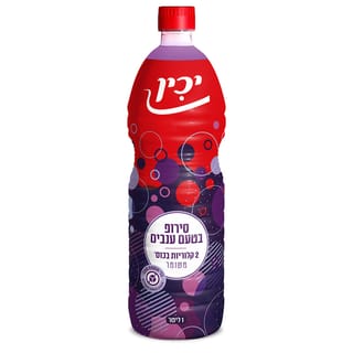 סירופ בטעם ענבים 1 ל