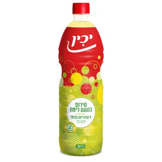 סירופ בטעם לימון יכין 1 ליטר
