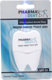 PHARAM DENT חוט דנטלי מצופה שעווה 50 מטר