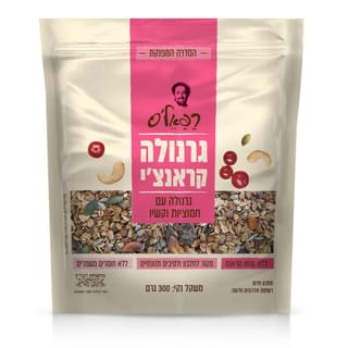 גרנולה פינוקים קשיו חמוציות 300 גרם