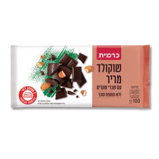 שוקולד מריר ושקדים ללס 100ג