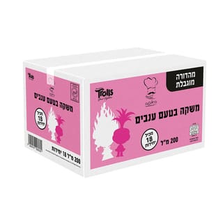 הטרולים טרופית עם פקק בטעם ענבים מארז 18 יחידות
