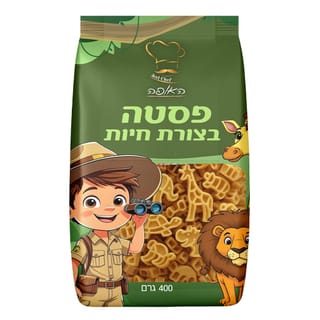פסטה לילדים בצורת חיות 400 ג' האופה
