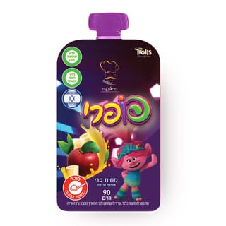 מחית פרי תפוח ובננה