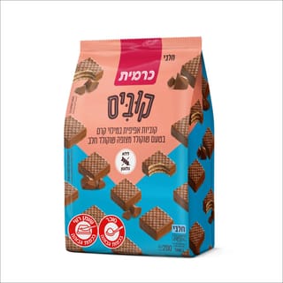 קוביס מצופה ש.חלב 200 גרם