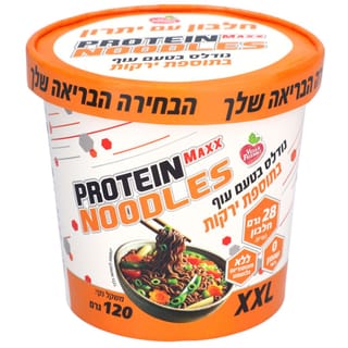 ארוחה מלאה נודלס בטעם עוף בתוספת ירקות