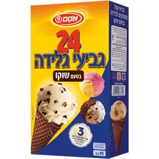 אסם 24 גב.גלדה ממותקים ט.שוקו 12*95גרם