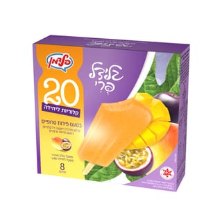קרחון דל קלוריות פירות טרופיים