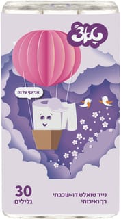 נייר טואלט 30 גלילים כדור פורח