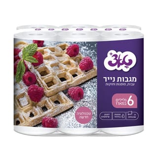 מגבות נייר טאצ 6 יח