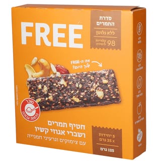 פרי חטיף תמרים וקשיו 5 יחידות