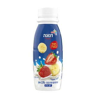 דנונה לשתייה תות בננה 1.5%