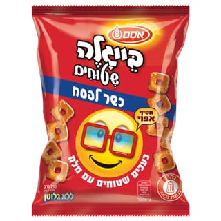 אסם בייגלה שטוחים מלח כלפ.12*250גר