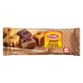 הבית עוגת סופלה בטעם שוקו וניל 8*340גרם