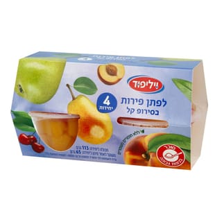 קוקטייל פירות בסירופ