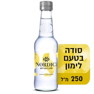 סודה בטעם לימון עדין 250 מל