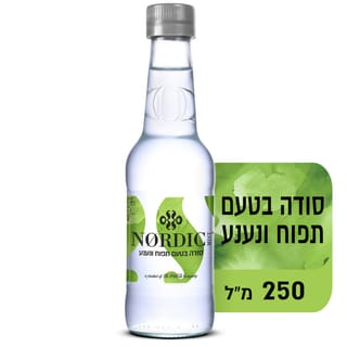 נורדיק מיסט סודה תפוח נענע עדין 250 מ"ל