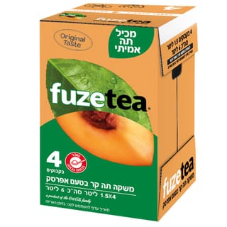 רבעיית FUZE-T אפרסק 1.5 ליטר