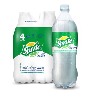 רביעיית ספרייט זירו 1 ליטר