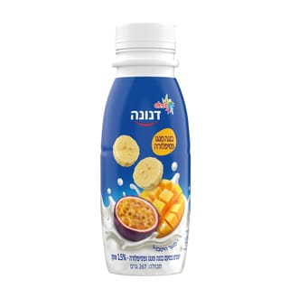דנונה משקה יוגורט בננה מנגו פסיפלורה 1.5% שומן