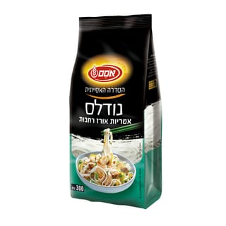 אסם נודלס אטריות אורז רחבות 16*300גרם