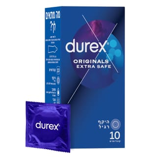 דורקס - קונדומים אוריגינל אקסטרה סייף 10 יח'