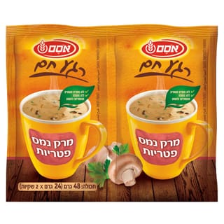 אסם זוג מרק נמס פטריות 24 גרם * 2 שקיות