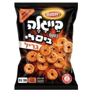 אסם שטוחים שומשום בטעם ביסלי גריל 300 גרם