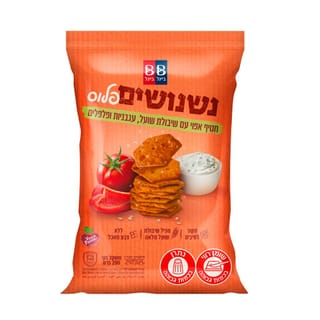 נשנושים פלוס חטיף עם עגבניות ופלפלים 200 גרם