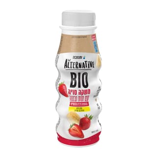 משקה BIO עם תות ובננה