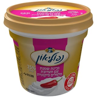 גבינת שמנת נפוליאון פלפלים פיקנטיים 25% 225 גרם