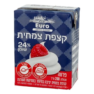 קצפת צמחית 24% שומן