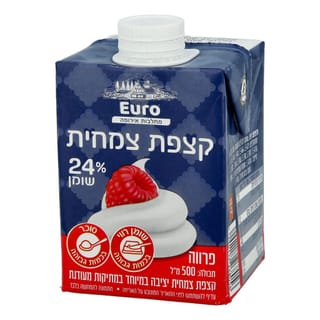 קצפת צמחית 24% שומן