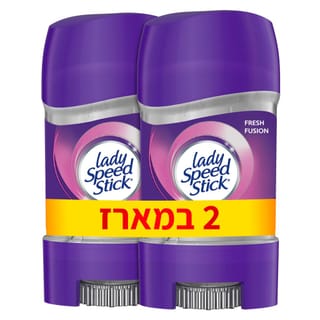 מארז זוג ליידי ספיד סטיק 24/7 פרש פיוז'ן ג'ל 65ג