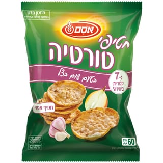 אסם חטיפי פריכונים טורטיה שום בצל 12*60ג
