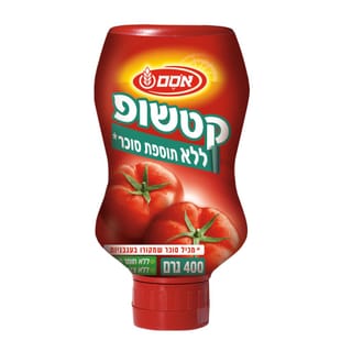 אסם קטשופ ללא תוספת סוכר 400 גרם