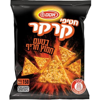 חטיפי קרקר חמוץ חריף 150 גרם אסם