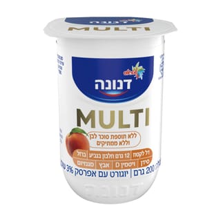 יוגורט מולטי אפרסק 200 גרם