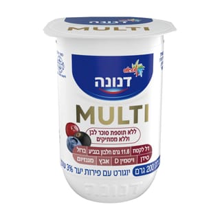 יוגורט מולטי פירות יער 200 גרם