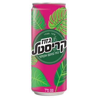 קריסטל אקזוטי מוגז פחית 330 מ"ל