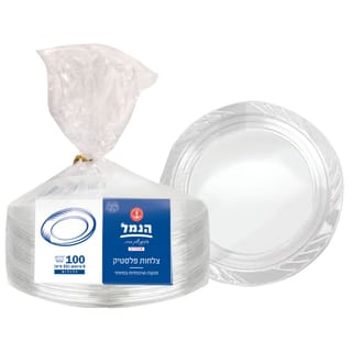 צלחות אמרקאיות גדול 100 יח'